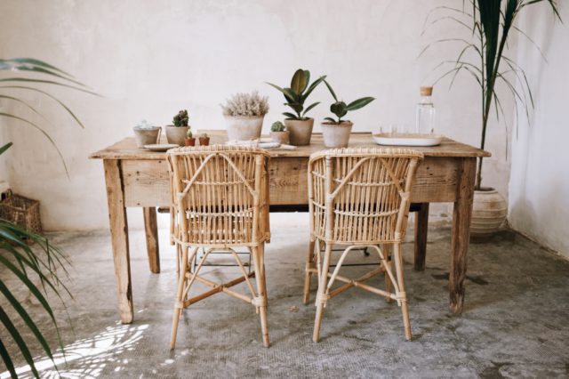 bamboe stoelen