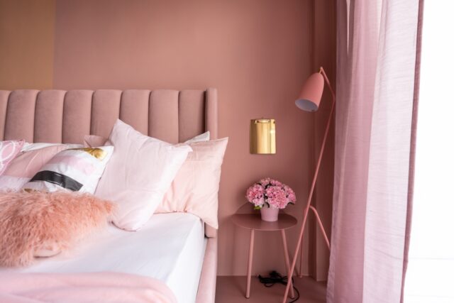slaapkamer roze